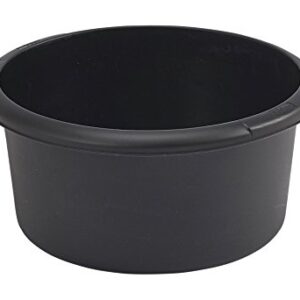 WHITEFURZE 26CM SMALL ROUND GRAPHITE BOWL IN BLACK