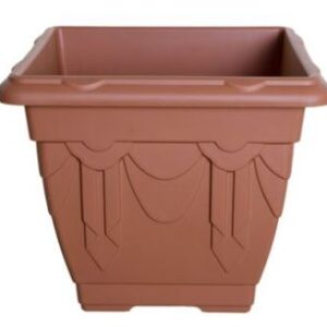 Whitefurze 30cm Square Venetian Planter - Terracotta