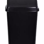 Whitefurze 30L Black Swing-Top Bin