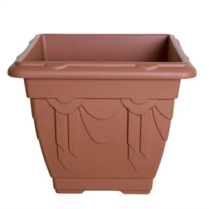 Whitefurze 41cm Square Venetian Planter - Terracotta