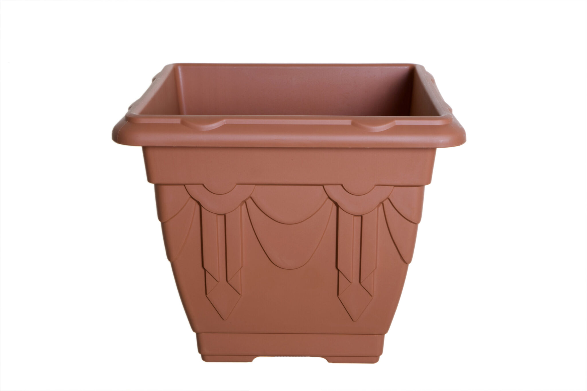 Whitefurze 41cm Square Venetian Planter - Terracotta