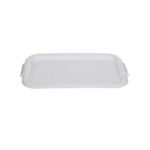 Whitefurze 49cm Rectangular White Tray