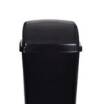WHITEFURZE 50 LITER BLACK SWING-TOP BIN