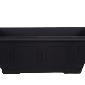 Whitefurze Black 60cm Venetian Patio Planter