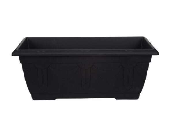 Whitefurze Black 60cm Venetian Patio Planter