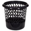 Whitefurze Black Trash Bin