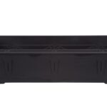 Whitefurze Black Venetian Window Box/Planter 60cm