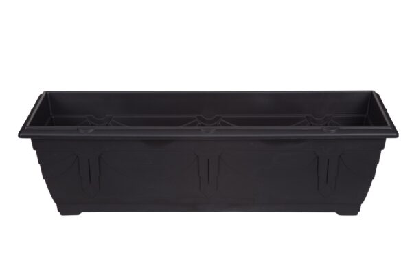 Whitefurze Black Venetian Window Box/Planter 60cm