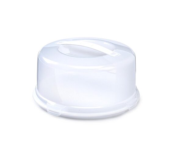 Whitefurze Circular Cake Container with Lid