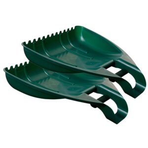 WHITEFURZE LEAF GRABBER SET IN FOREST GREEN (PAIR OF CLAWS)