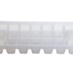 Whitefurze White Ice Cube Tray with 19 Slots
