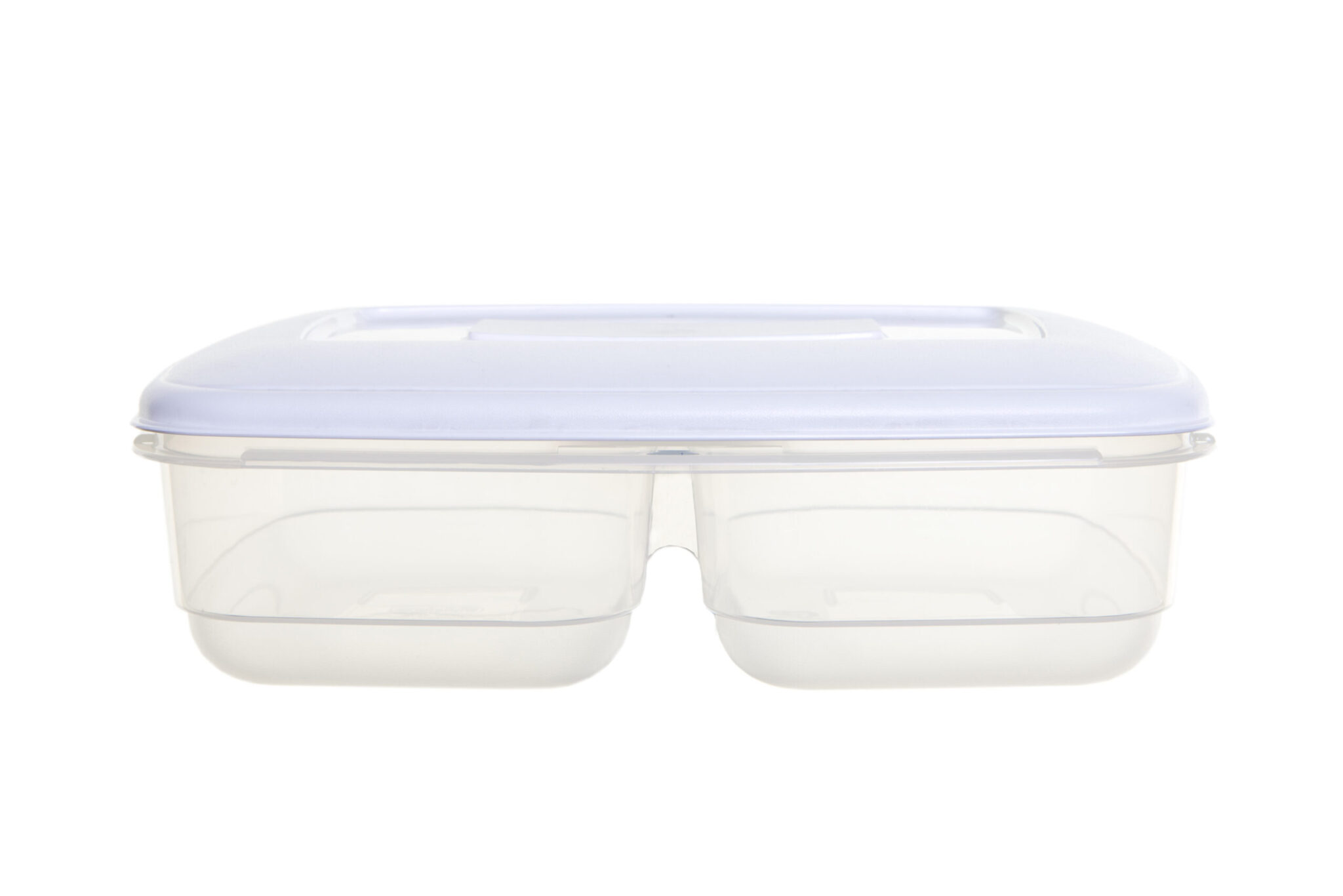 Whitefurze White Twin Food Box, 2.5L Capacity