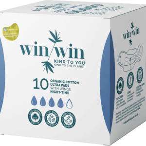 Win Win Eco-Friendly Ultra Night Pads Pack of 10