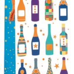 Wine Bottle Gift Bag - Dimensions: W125 x H365 x D100mm