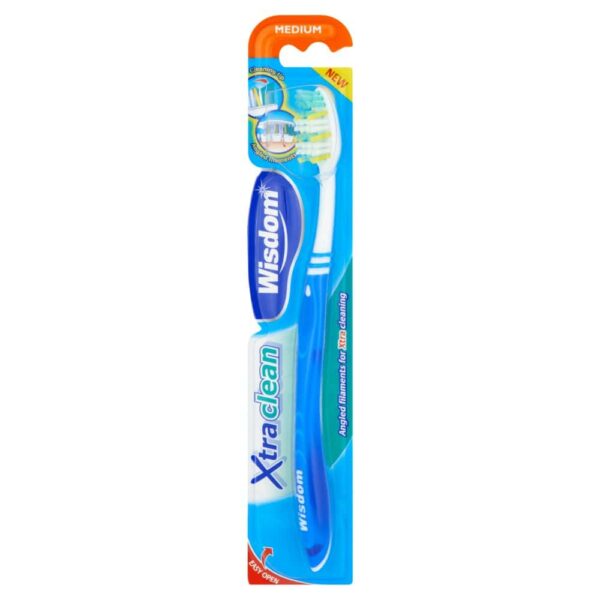 Wisdom Xtra Clean Medium Bristle Toothbrush