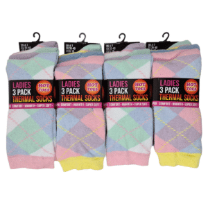 Women's Argyle Pattern Thermal Socks (Set of 3 Pairs)