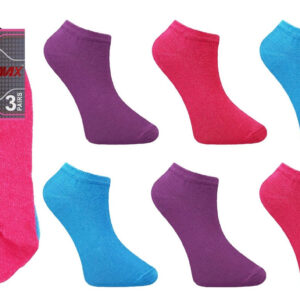 Women's Dark Pastel Trainer Socks (Set of 3 Pairs)