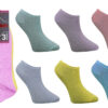 Women's Lightweight Pastel Ankle Socks (3-Pack)