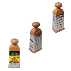 **Wooden Handle**: The wooden handle provides a comfortable and secure grip, making it easier to hold and control the grater while in use. It also adds an aesthetic, traditional...