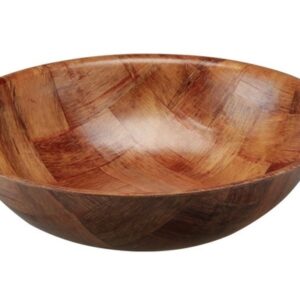 Woven Wooden Bowl 25cm