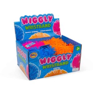 Wristband with Wiggly Design in Various Neon Colors CDU