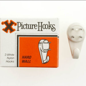 X Medium Hard Wall Picture Hooks, Pack of 3