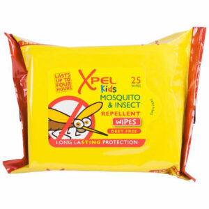 XPEL Mosquito & Insect Repellent Wipes for Children - Pack of 25