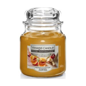 YANKEE 340G CIDER TASTING SCENTED MEDIUM JAR CANDLE