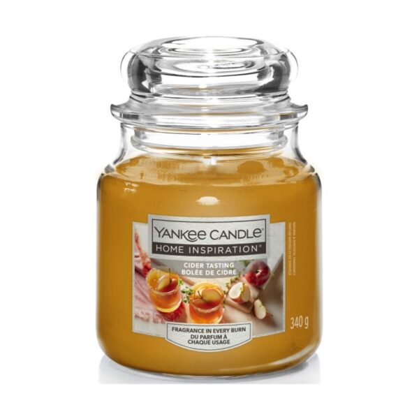 YANKEE 340G CIDER TASTING SCENTED MEDIUM JAR CANDLE