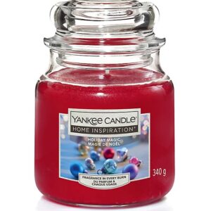 YANKEE 340G MEDIUM JAR SCENTED CANDLE IN HOLIDAY MAGIC FRAGRANCE