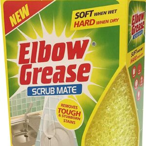 Yellow Non-Scratch Elbow Grease Scrub Sponge