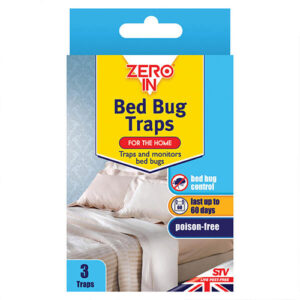 ZERO IN POISON-FREE BED BUG TRAPS, PACK OF 5