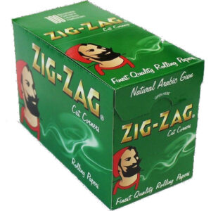 Zig Zag Green Rolling Papers Case