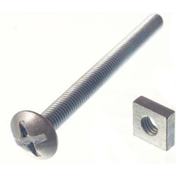 **Zinc**: This indicates that the bolts and nuts have been zinc-plated, which provides a layer of corrosion resistance, making them suitable for outdoor use where they might be...