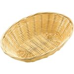 ZODIAC OVAL POLY RATTAN BASKET 23CM / 9 INCH