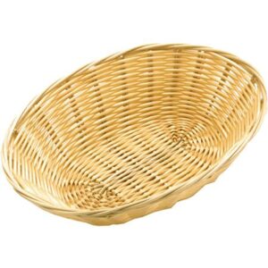 ZODIAC OVAL POLY RATTAN BASKET 23CM / 9 INCH