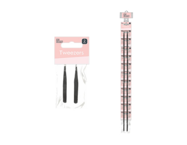 2-Pack Tweezers with Clip Strip