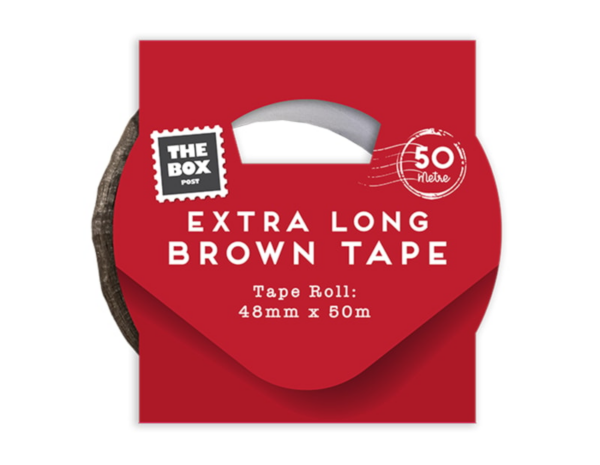 50m Extra Long Brown Tape
