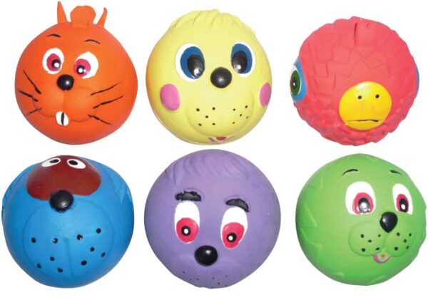 6.5cm Face Balls Dog Toy by Good Boy