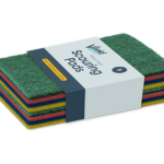 8-Pack of Heavy-Duty Colored Scouring Pads
