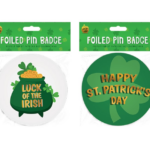 Foiled Pin Badge for St. Patrick's Day