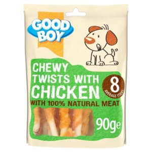 Good Boy Chicken Chewy Twists 90g Display Unit