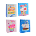 Large Foil Birthday Gift Bag for Children - 30x42x12cm