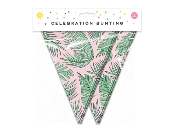 Leaf Bunting with 15 Flags for Summer Parties