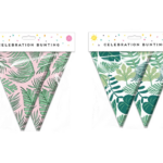Leaf Bunting with 15 Flags for Summer Parties