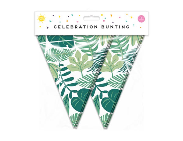 Leaf Bunting with 15 Flags for Summer Parties