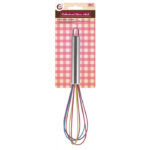 Multicoloured Silicone Whisk, 25cm