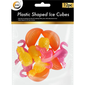 Set of 12 Plastic Shaped Ice Cubes