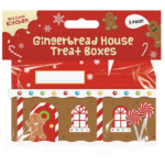 Set of 3 Gingerbread House Treat Boxes