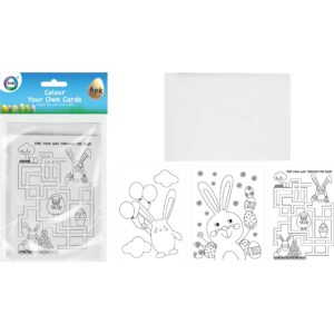 Set of 6 Easter DIY Coloring Cards